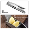 GisWell Stainless Steel Garlic Press - Rustproof, Dishwasher Safe, No