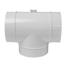 Vent Systems 4'' Inch Duct Connector 3 Way Hose Adapter/Splitter for Hose T-Shape Round Pipe Connector- Extractor Fan - Duct Hose Dryer Vent T Connector - 4 Inch 3 Way Fitting