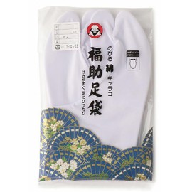 Fukusuke 1150-000 Cotton Calico Tabi Socks, 4 Pieces, Kouze, Nel-Lined, Normal Type, Stretch, Fukusuke, white