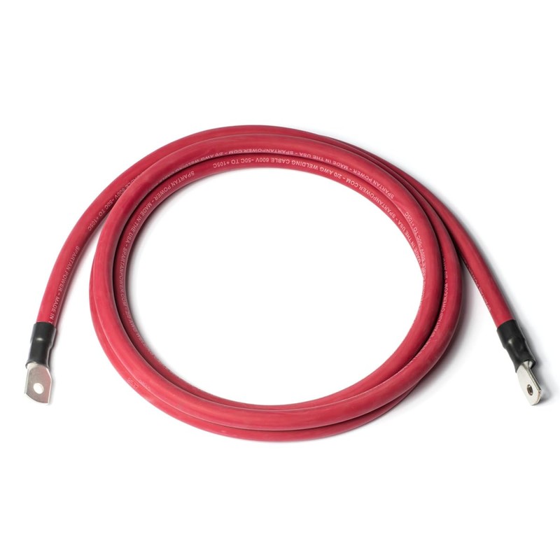 Spartan Power 20 Foot 2 AWG Red SpartanFlex Battery Cable