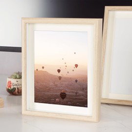 marysgift 7x5 Picture Frames Solid Wood Frames Matted for 7x5 Photo Frames for Tabletop and Wall Mounting,17.8 x 12.7cm Small frames for Printing, 04, 7X5