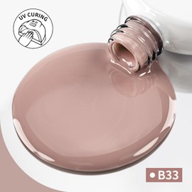 JODSONE 16.5ml Dark Flesh color Soak Off Gel Nail Polish Professional U V Cured Nail Lacquer for Salon Quality Manicures at Home Long Lasting Chip Resistant Nail Art Polish