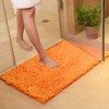 vctops Orange Fall Plush Chenille Bath Rugs Extra Soft and