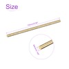 DMiotech 2Pack 4mm x 150mm, Brass Solid Round Rod, Brass