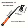 Long-Handled Manual Weeding Tool for Garden Care – Carbon Steel