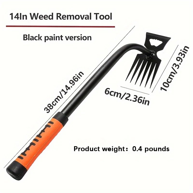 Long-Handled Manual Weeding Tool for Garden Care – Carbon Steel
