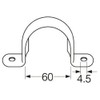 SANEI [Stainless Steel Saddle Band] Inner Diameter 2.4 inches (60