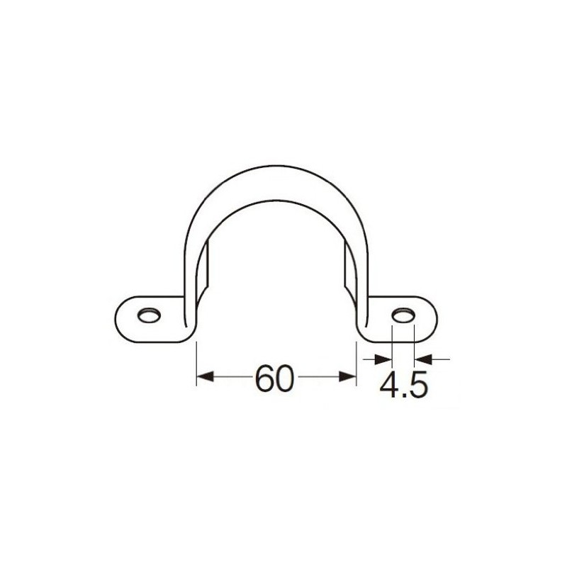 SANEI [Stainless Steel Saddle Band] Inner Diameter 2.4 inches (60