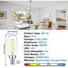 E12 LED Light Bulbs 40 Watt Equivalent, 4W Candelabra Dimmable