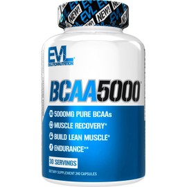 EVLUTIONNUTRITION BCAA 5000mg Capsules, 240 Tablets, 1 Piece / EVLUTIONNUTRITION BCAA 5000mg 캡슐, 240정, 1개