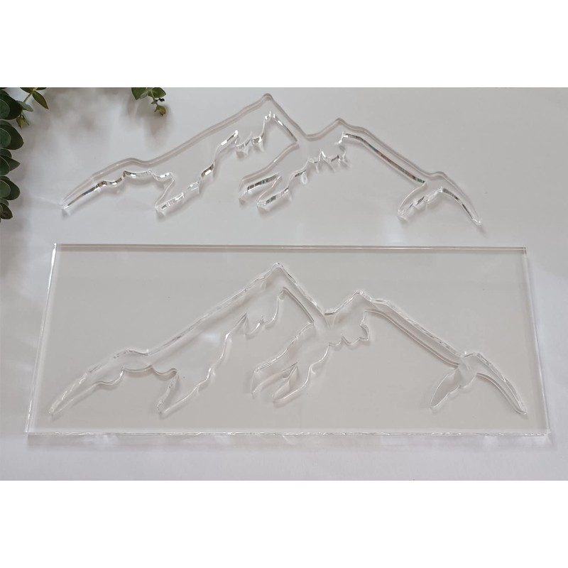 Mountain Range Router Template,Acrylic Router Template,Charcuterie Board Template for Woodworking&Craft