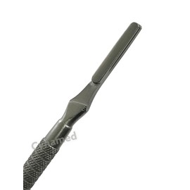 Premium Round Design Scalpel Handle No. 4 Rust Resistant German Stainless Steel Scalpel Knife Handle, Lightweight and Durable, Fits Blades No. 20, 21, 22, 23, 24 and 25