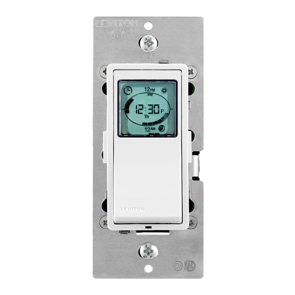Leviton Decora Programmable and Astronomical Timer Switch for Lights and