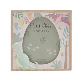 Widdop Petit Cheri Dinosaur Egg Shaped Photo Frame - 4" x 6" - Perfect Newborn or Baby - Gift Present For Baby Shower New Baby Litte One