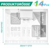 A4 Document Wallet, Pack of 14 Document Folders A4 for