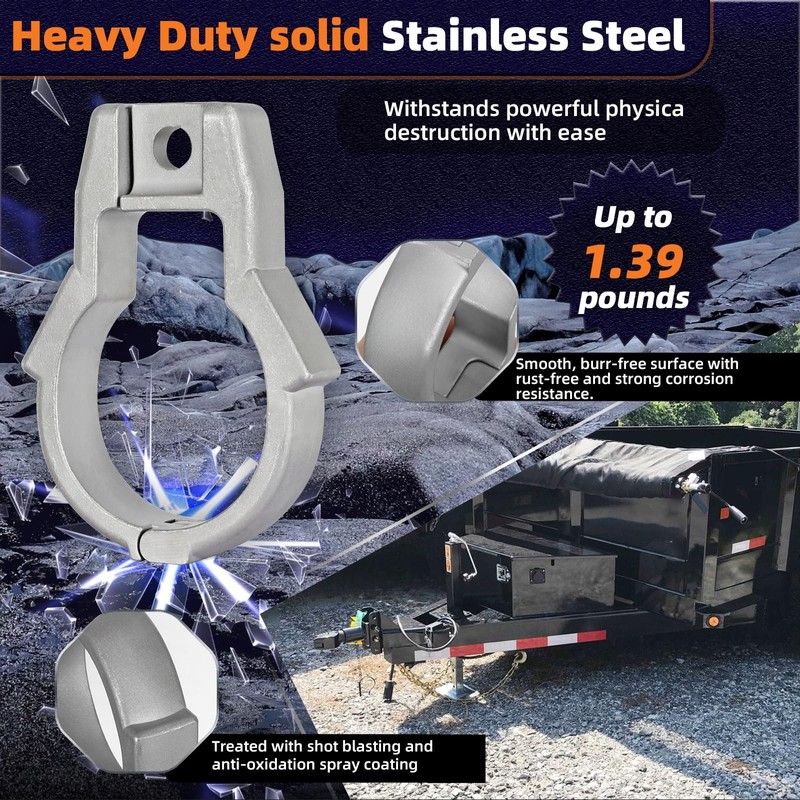 Antivanl Trailer Hitch Lock for Bulldog Style Couplers, Trailer Coupler