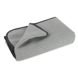 LOYOCAR 1 x Soft Car Drying Cloth Waffle Structure 55 x 80 cm - Gentle and Absorbent with 400 GSM - Ideal for Drying After Washing - Car Leather Made of Microfibre