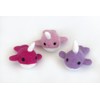 Wool Felt Narwhals- SET OF 3- Dark Pink- Baby Pink-