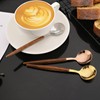 JASHII Wood Handle Flatware Set, 20 Pieces Stainless Steel Silverware