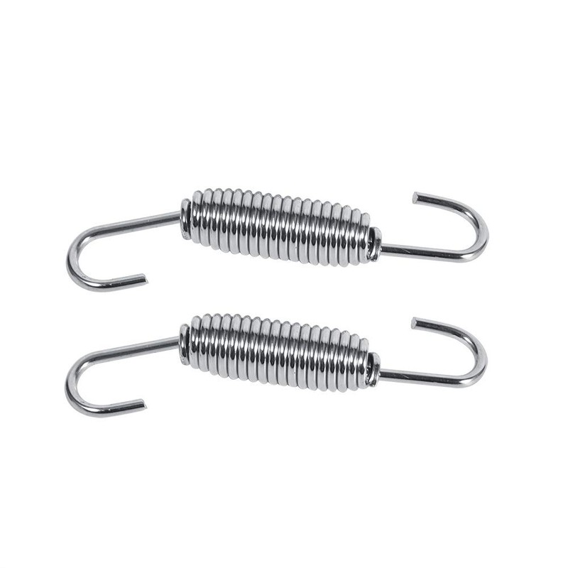 VOBOR Expansion Chambers Springs, Motorcycle Muffler Exhaust Pipe Springs Silver