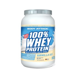Body Attack 100% Whey Protein Hydrolysate, Ultra-Filtrated Whey Protein (Vanilla Ice, 900 g)