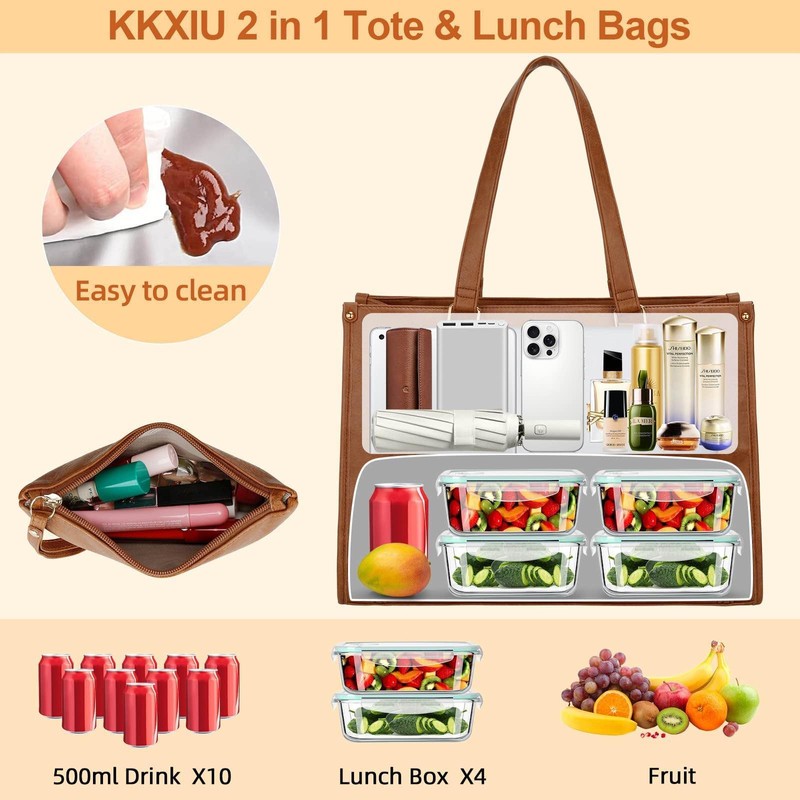 Lunch Bag for Women - 15.6" Laptop Lunch Bag Combo
