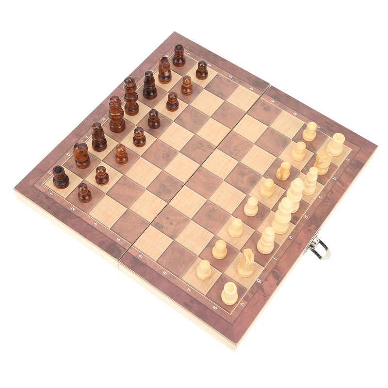 3‑In‑1 Chess Checkers Gobang Folding Chess Board Portable Interactive Chess