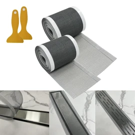 Neodrain 2 PCS Linear Shower Drain Hair Catcher Cutable Disposable Bathroom Drain Sticker，3.54”x32.8FT