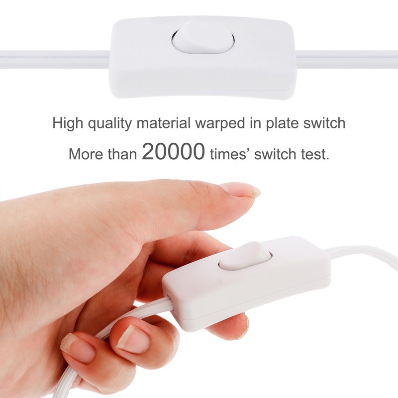 RTNLIT 6FT Lamp Cord with On/Off Button Switch and Polarized