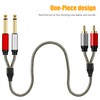 Ubrand 2 x 6.35 mm to 2RCA Cable,Dual 1/4 inch