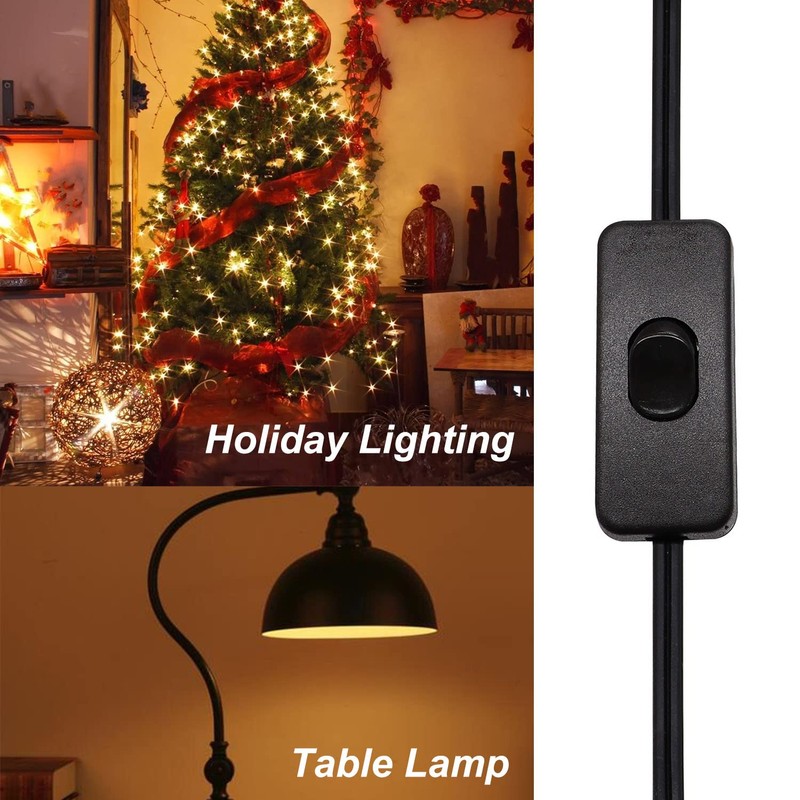 weideer Lamp Cord with On/Off Switch Plug Pure Copper 6