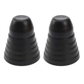 eMagTech 2pcs Universal LED Headlight Car Dust Covers Rubber Waterproof Dustproof Headlamp Cap 5-7cm Xenon Flexible Car Headlight Housing Shell Cap