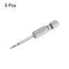HARFINGTON 5Pcs Security Torx Bit 1/4" Hex Shank 2" Long