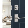 Calzibeno Entry Lever Front Door Handle and Single Cylinder Deadbolt,