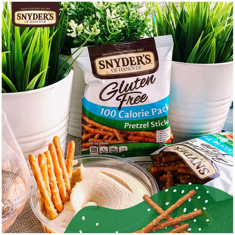Snyder's of Hanover Gluten Free Pretzel Sticks, 100 Calorie Individual