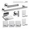 9 Piezas Juego Accesorios para Baños Toalleros Acero Inoxidable Acero