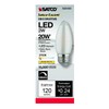 Satco S23403 2 watt C11 LED; Satin Spun; Clear; Medium