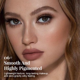 HHLTOH Matte Lip Liner – Sharpenable, Professional Waterproof & Smudge-Proof, Velvet Matte, Long-Lasting Color Lock, Daily Wear, Ideal for Bold & Chic Makeup Looks, Light Brown (Shade 06)