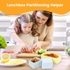 LTGUIJIAO Silicone Lunch Bento Box Accessory Non-Toxic, Bpa-Free, Dishwasher Safe