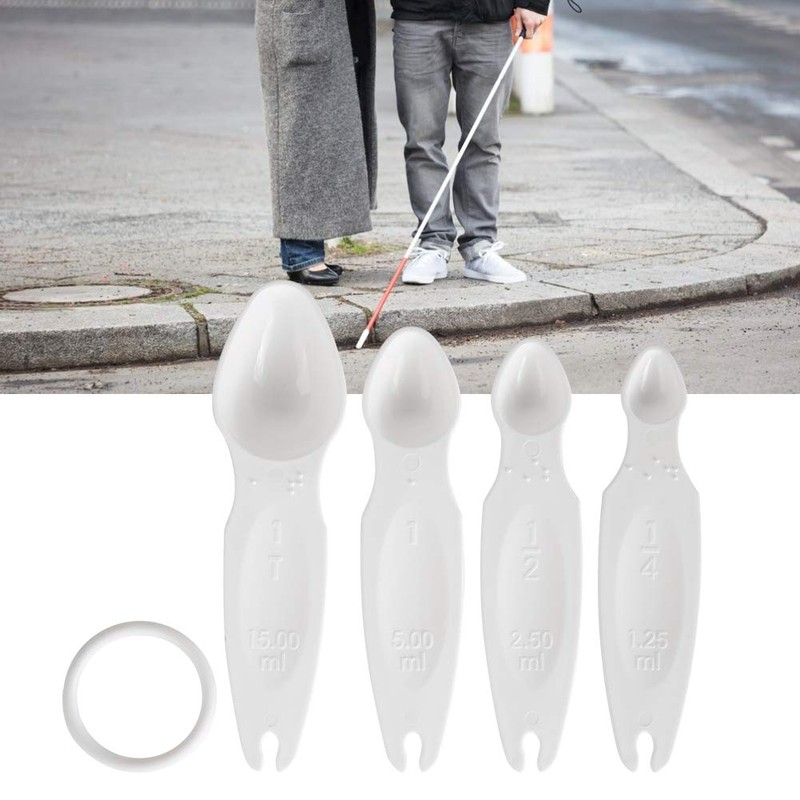 Measuring Spoon Sets, Measuring Cup Portable Braille Measuring Cup for