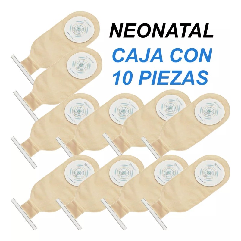 Colostomic 10 Piezas Bolsa Colostomia Suave Neonatal Envío Gratis