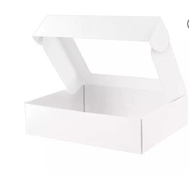 Unbranded White Chocolate Covered Strawberry Boxes - 10" x 10" x 2.5" (Pack of 16)