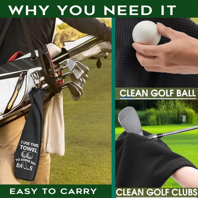 Amitrely Funny Golf Towel - I Use This to Shine