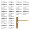 36pcs Sliver Cabinet Board Support Pegs, 3mm Metal Shelf Pins,Furniture