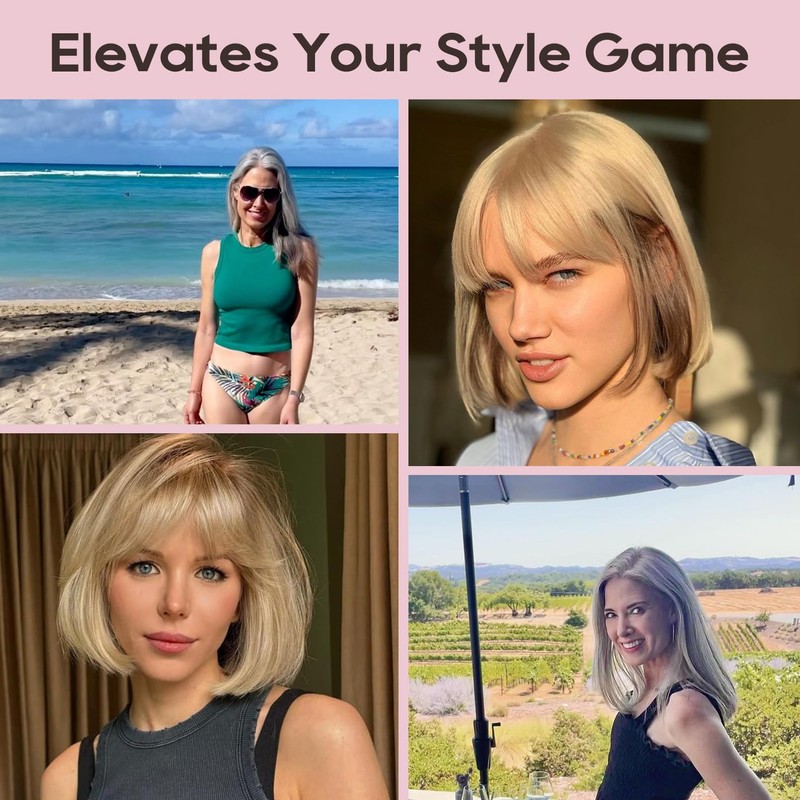 REECHO Hair Toppers for Women Real Human Hair, Seamless Human