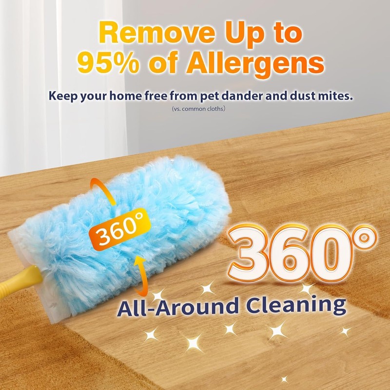 30 Count Duster Refills for Swiffer Duster with Extension Pole,