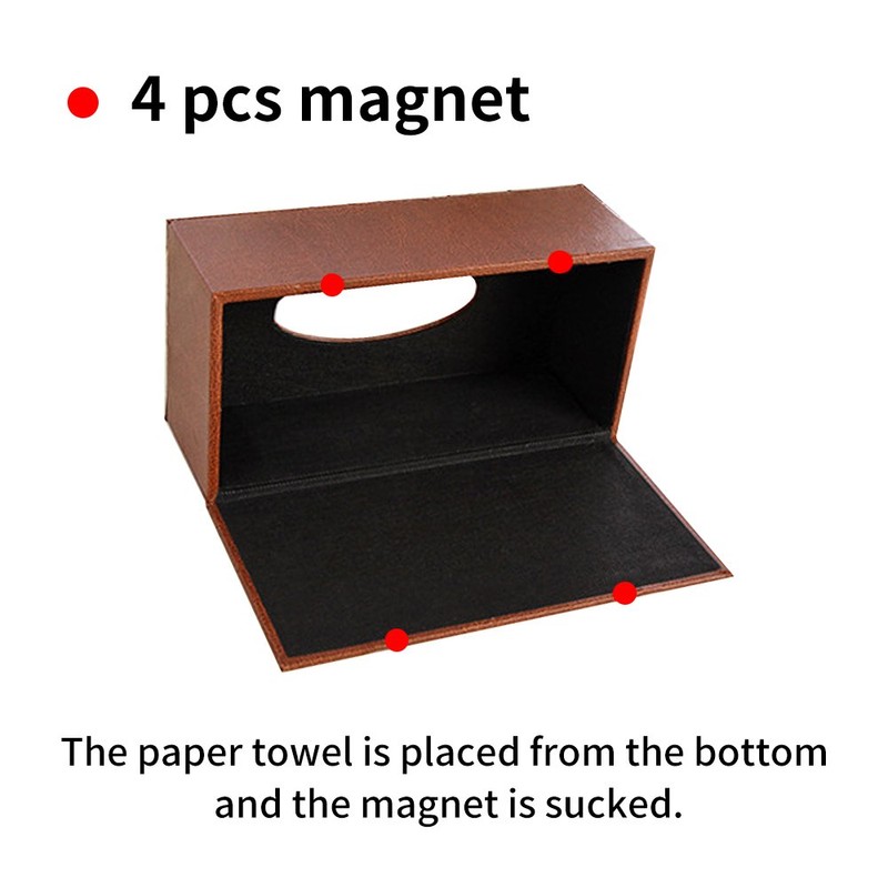 LLRY Paper Holder,Attractive Sturdy Space Tidier Case Napkin Leather Holder