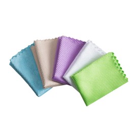 Mikinona 5sheets Microfiber Absorbent Kitchen Dishcloths for Dishes Bowls Glassware Non-Scratch Machine Washable Random Colors