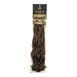 GALA BY IBEAUTY Extension De Cabello Clip Fit 5 100fibra Gala Ondulada 20-22Pulg (4 Castao), 1.0 unidad                                               