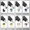 ELFJMZP DC Adapter Plug Set 8-in-1 90 Degree Right Angle